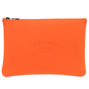 未使用品 エルメス ネオバン MM ポーチ ナイロン ポリウレタン オレンジ 1312【中古】HERMES