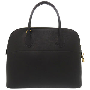 美品 エルメス ボリード35 アルデンヌ ブラック ゴールド金具 □G刻印 ハンドバッグ 黒 1322【中古】HERMES
