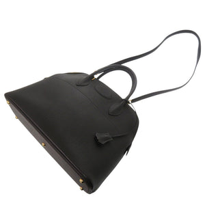 美品 エルメス ボリード35 アルデンヌ ブラック ゴールド金具 □G刻印 ハンドバッグ 黒 1322【中古】HERMES