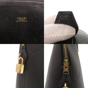 美品 エルメス ボリード35 アルデンヌ ブラック ゴールド金具 □G刻印 ハンドバッグ 黒 1322【中古】HERMES