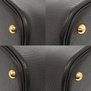 美品 エルメス ボリード35 アルデンヌ ブラック ゴールド金具 □G刻印 ハンドバッグ 黒 1322【中古】HERMES