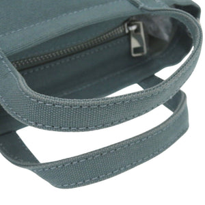 美品 メゾンキツネ フォックス 3WAY ミニトート キャンバス グリーン 1334【中古】MAISON KITSUNE