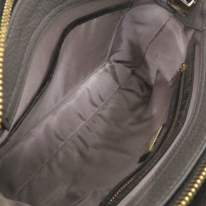 未使用 レザージュエルズ 型押しレザー ブラウン 2wayハンドバッグ 1345【中古】LEATHER JEWELS