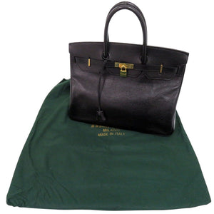 美品 ハイクラス レザーハンドバッグ 40 レザー ブラック ハンドバッグ 黒 1349【中古】HIGH CLASS