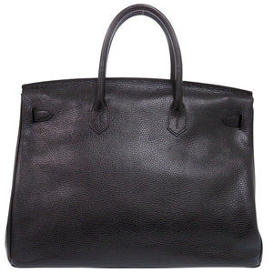 美品 ハイクラス レザーハンドバッグ 40 レザー ブラック ハンドバッグ 黒 1349【中古】HIGH CLASS