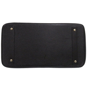 美品 ハイクラス レザーハンドバッグ 40 レザー ブラック ハンドバッグ 黒 1349【中古】HIGH CLASS