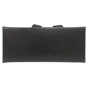 美品 MSGM ロゴテープ 2841MDZ605 ブラック レザー 2wayハンドバッグ 黒 1350【中古】