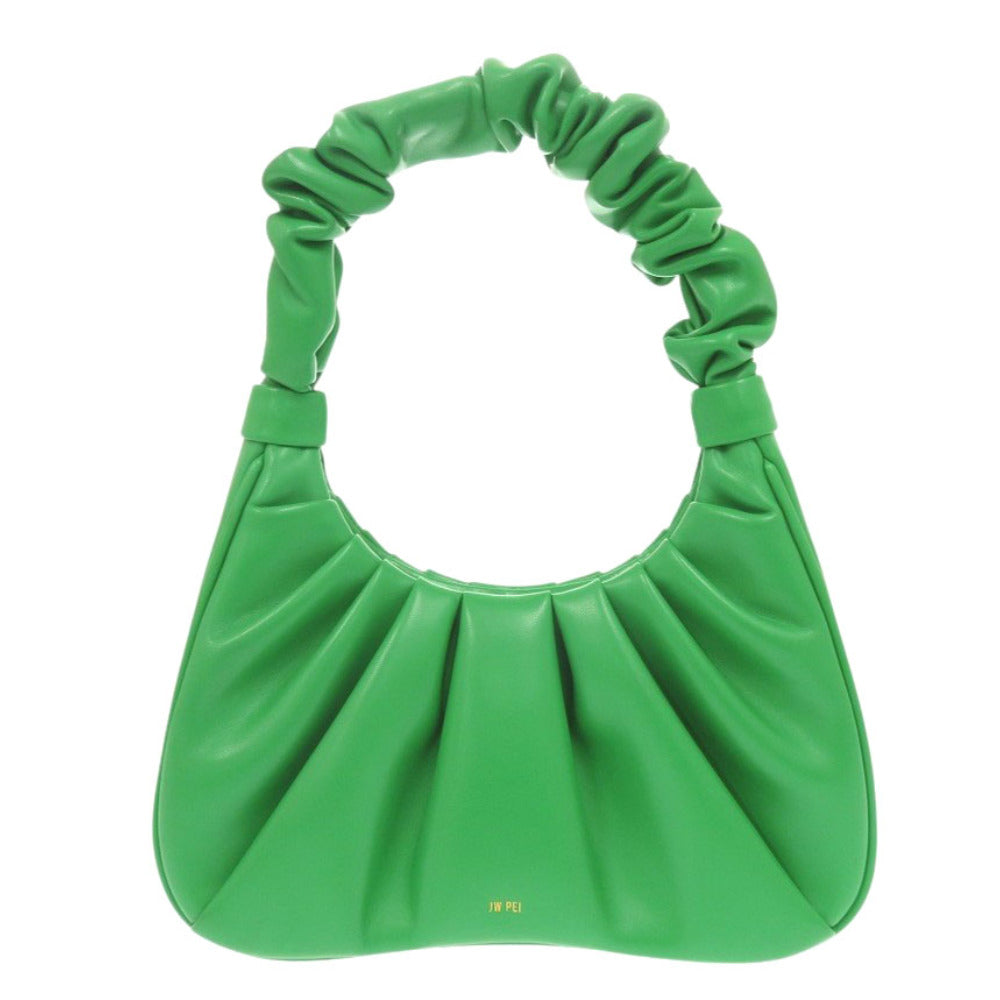 ジェイダブリューペイ Gabbi 合成皮革 グリーン ハンドバッグ 緑 1353【中古】JW PEI