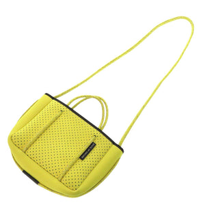 新品同様 ステイト オブ エスケープ MICRO イエロー ネオプレン 2wayハンドバッグ 黄色 1354【中古】STATE OF ESCAPE