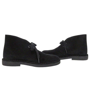 新品同様 クラークス デザートブーツ2 UK4 1/2 スウェード ブラック 黒 1370【中古】Clarks