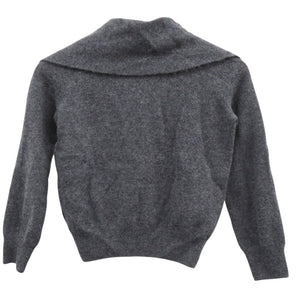 美品 クリスチャンディオール カシミヤ ニット パールボタン 長袖 354S48AM053 セーター グレー 1375【中古】Christian Dior