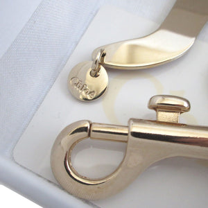 美品 クロエ クエスチョン チャーム ベージュ キーリング キーホルダー 0014【中古】Chloe