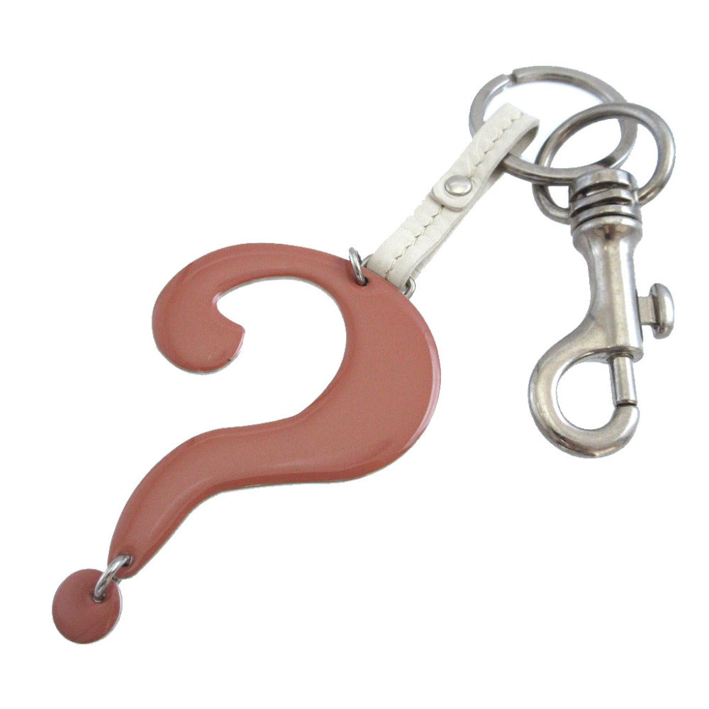 美品 クロエ クエスチョン チャーム オレンジ キーリング キーホルダー 0016【中古】Chloe