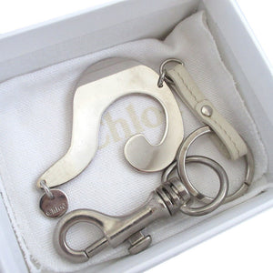 美品 クロエ クエスチョン チャーム オレンジ キーリング キーホルダー 0016【中古】Chloe