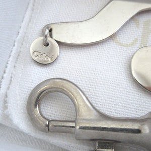 美品 クロエ クエスチョン チャーム オレンジ キーリング キーホルダー 0016【中古】Chloe