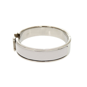 美品 エルメス クリックH クリッククラックPM メタル グレー ブレスレット バングル 0029【中古】HERMES