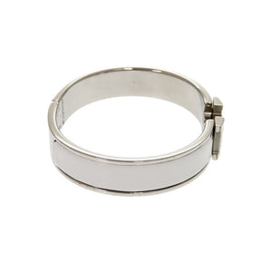 美品 エルメス クリックH クリッククラックPM メタル グレー ブレスレット バングル 0029【中古】HERMES