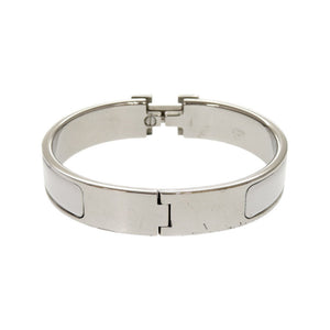 美品 エルメス クリックH クリッククラックPM メタル グレー ブレスレット バングル 0029【中古】HERMES