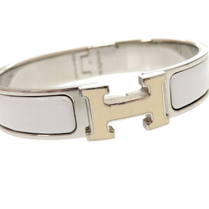 美品 エルメス クリックH クリッククラックPM メタル グレー ブレスレット バングル 0029【中古】HERMES
