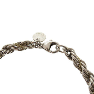 ティファニー ツイスト チェーン シルバー925 K18YG シルバー ゴールド ブレスレット 0030【中古】TIFFANY&Co.