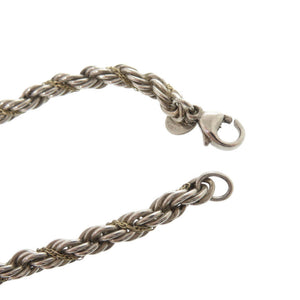 ティファニー ツイスト チェーン シルバー925 K18YG シルバー ゴールド ブレスレット 0030【中古】TIFFANY&Co.