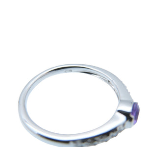 美品 キングス ジュエリー アメジスト/ダイヤモンド K18WG リング ホワイトゴールド 指輪/ 13号 ジュエリー 0031【中古】KING'S JEWELRY