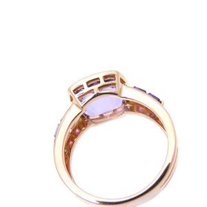 新品同様 キングス ジュエリー アメジスト/K18ピンクゴールド 5.3g リング 12.5号 指輪 パープル 0032【中古】KING'S JEWELRY レディース