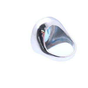 美品 ブルートパーズ15.14ct ダイヤ0.40ct K18WG リング K18ホワイトゴールド 11号 指輪 ジュエリー 0035【中古】メンズ レディース