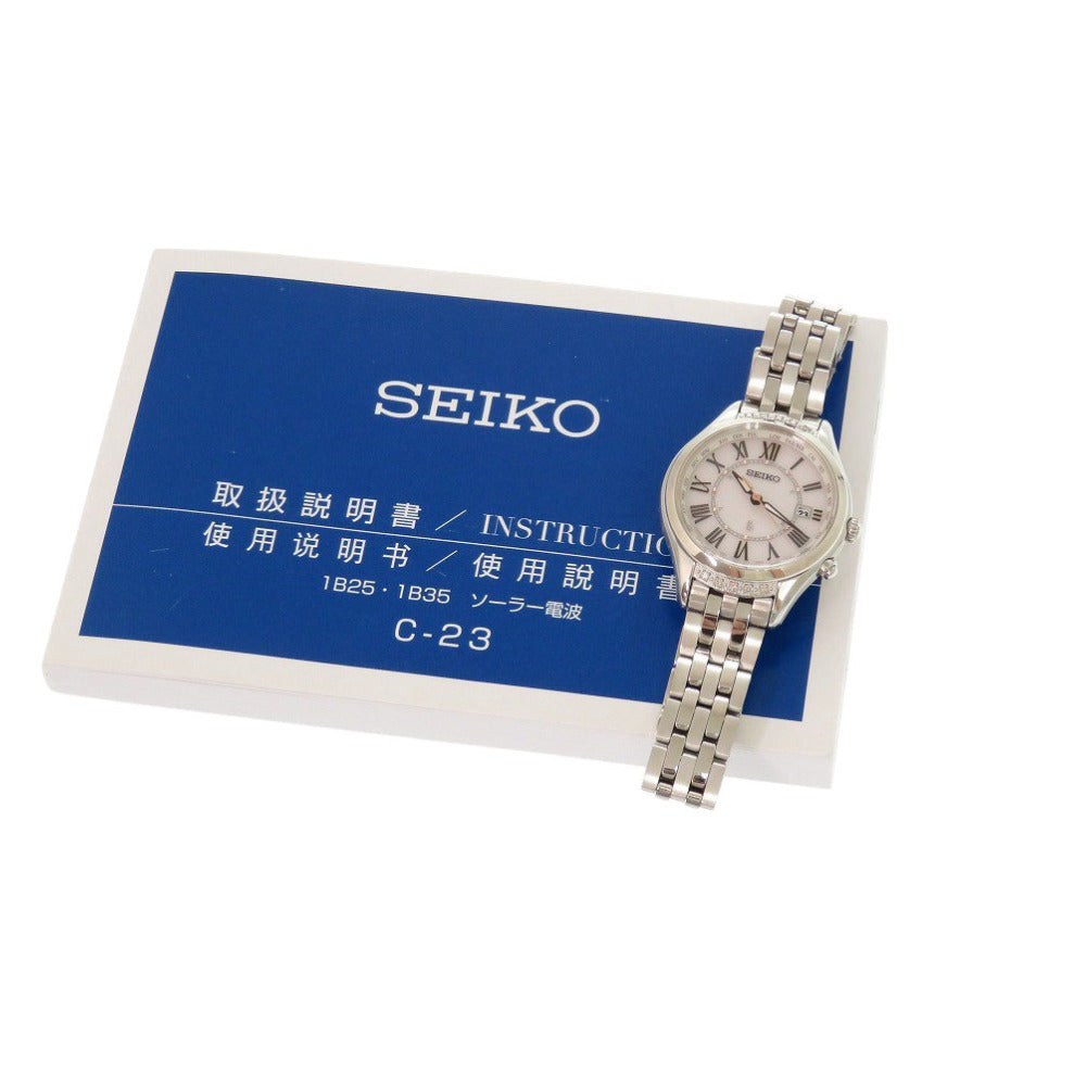 未使用 セイコー ルキア SSVV053 SS モカピンク ソーラー電波 腕時計 シルバー 0040【中古】SEIKO