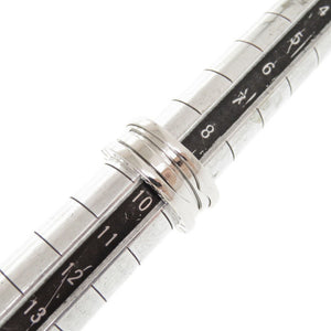 美品 ブルガリ B-ZERO1 3バンド K18WG 750WG #50 ホワイトゴールド リング 指輪 ジュエリー 0043【中古】BVLGARI