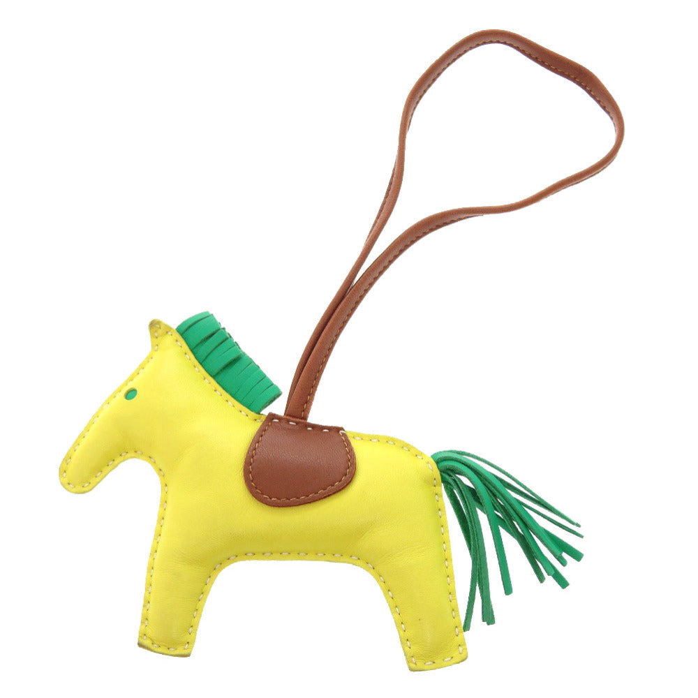 エルメス ロデオMM アニョーミロ ライム ミント フォーブ バッグチャーム 0057 【中古】 HERMES