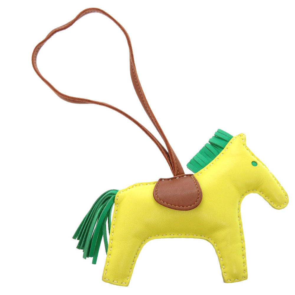 エルメス ロデオMM アニョーミロ ライム ミント フォーブ バッグチャーム 0057 【中古】 HERMES