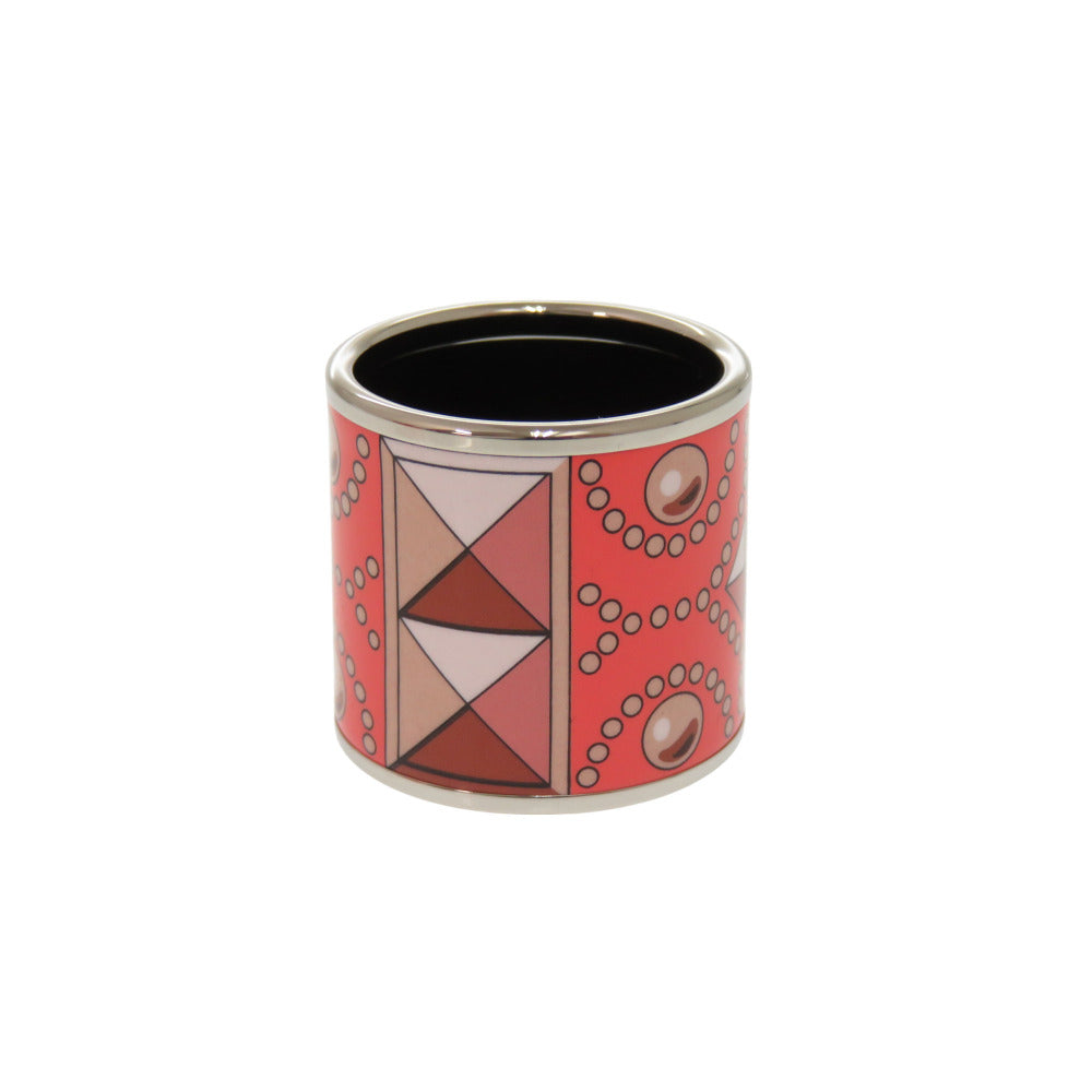 新品同様 エルメス エマイユ コリエドシアン メタル ピンク スカーフリング 0060 【中古】 HERMES