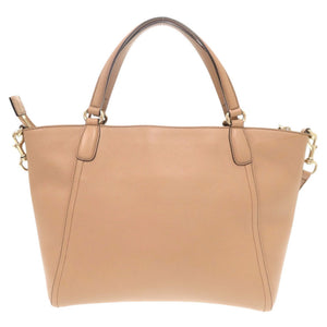 美品 グッチ ソーホー 369176 レザー ピンクベージュ 2WAY ハンドバッグ ショルダーバッグ 0082【中古】GUCCI