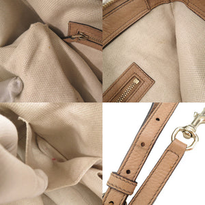 美品 グッチ ソーホー 369176 レザー ピンクベージュ 2WAY ハンドバッグ ショルダーバッグ 0082【中古】GUCCI