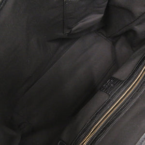 美品 グッチ 137396 シェリーライン GG キャンバス ブラック トートバッグ 黒 グリーン 0090【中古】GUCCI