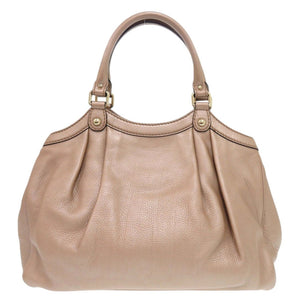 美品 グッチ スーキー トートバッグ 211944 レザー ベージュ ハンドバッグ 0110【中古】GUCCI
