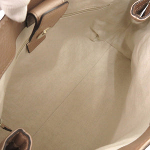 美品 グッチ スーキー トートバッグ 211944 レザー ベージュ ハンドバッグ 0110【中古】GUCCI