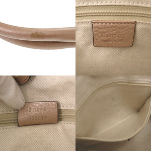 美品 グッチ スーキー トートバッグ 211944 レザー ベージュ ハンドバッグ 0110【中古】GUCCI