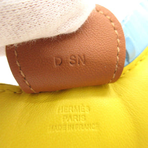 新品同様 エルメス バッグチャーム ロデオ MM キーホルダー アニョーミロ ジョーヌナプル/セレスト/ゴールド D刻印 0116【中古】HERMES