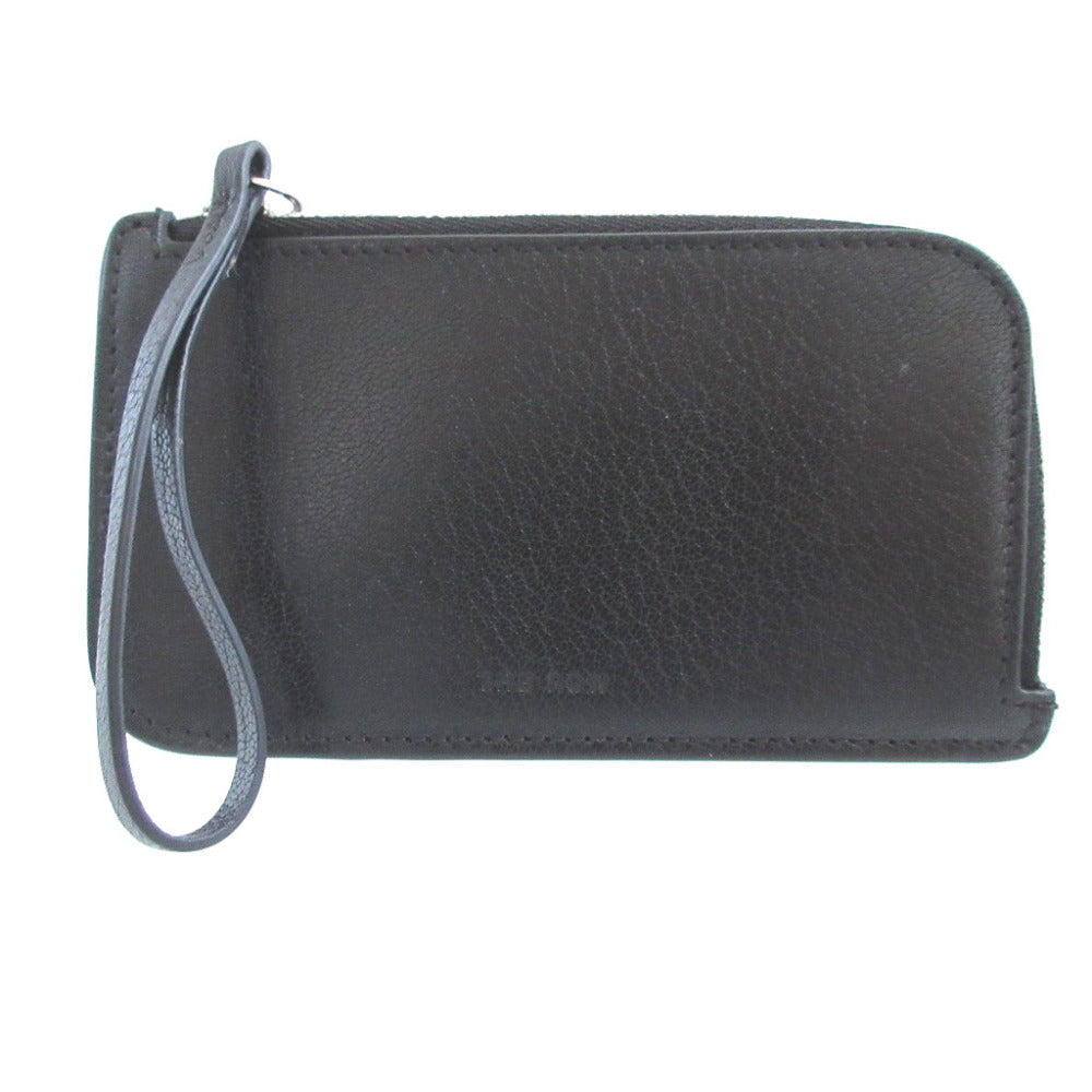 新品同様 ザ ロウ ジッパーウォレット W1679 レザー ブラック 黒 カードケース コインケース フラグメントケース 0118【中古】THE ROW