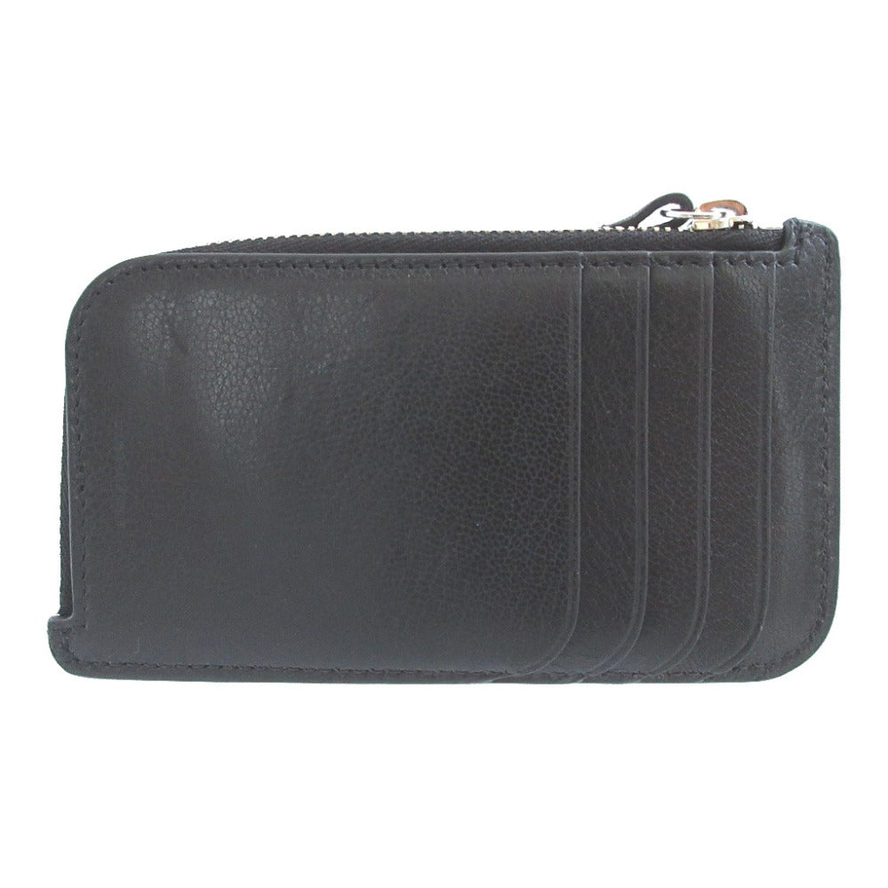新品同様 ザ ロウ ジッパーウォレット W1679 レザー ブラック 黒 カードケース コインケース フラグメントケース 0118【中古】THE ROW