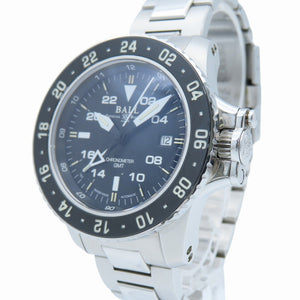 美品 ボールウォッチ エアロ GMT DG2016A-SCJ-BK 自動巻き 腕時計 SS ブラック 黒文字盤 0124【中古】BALL WATCH メンズ