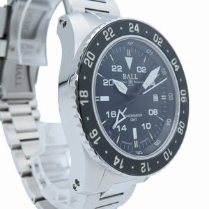 美品 ボールウォッチ エアロ GMT DG2016A-SCJ-BK 自動巻き 腕時計 SS ブラック 黒文字盤 0124【中古】BALL WATCH メンズ