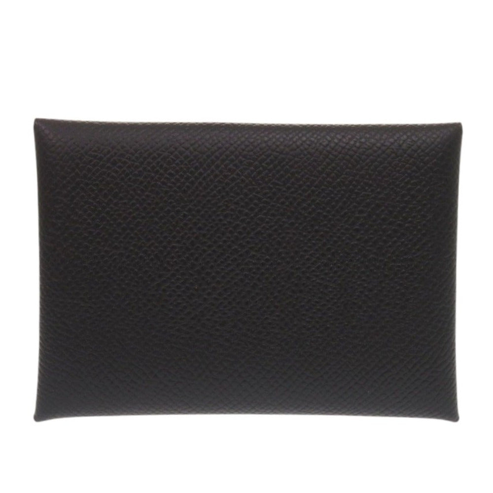 未使用 エルメス カルヴィデュオ ヴォーエプソン ブラック W刻印(2024年製) カードケース 黒 0135【中古】HERMES