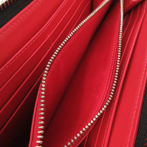 美品 クリスチャンルブタン フライングハート レザー ネイビー 長財布 0156【中古】Christian Louboutin