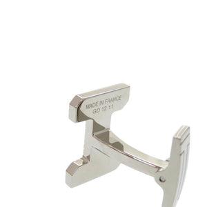 新品同様 エルメス カフリンクス H・オ・カレ H077189FP00 メタル シルバー カフス 0159【中古】HERMES
