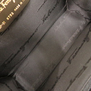 美品 サルヴァトーレ フェラガモ チェーンショルダー ガンチーニ BP-21 8753 カーフレザー ベージュ ゴールド金具 ショルダーバッグ 0184 【中古】 Salvatore Ferragamo