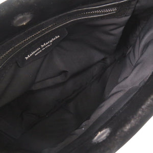 美品 メゾン マルジェラ グラムスラム SB1WG0049 ベロア ブラック ショルダーバッグ クラッチバッグ 黒 0185【中古】Maison Margiela