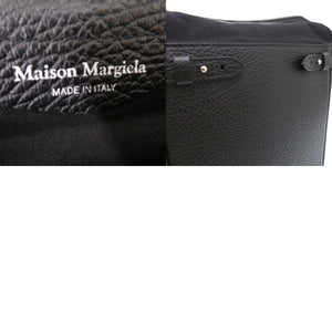 新品同様 メゾン マルジェラ 5AC CAMERA BAG VERTICAL カメラバッグ SB1WG0041 ショルダーバッグ レザー キャンバス ブラック 0186【中古】Maison Margiela